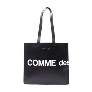 Pre Loved Comme Des Garcons Vintage Logo Tote Women black | black Tote Bags